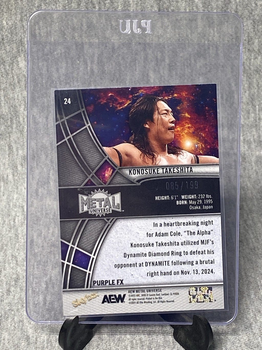 Konosuke Takeshita AEW 2025 Metal Universe Purple FX 085/199
