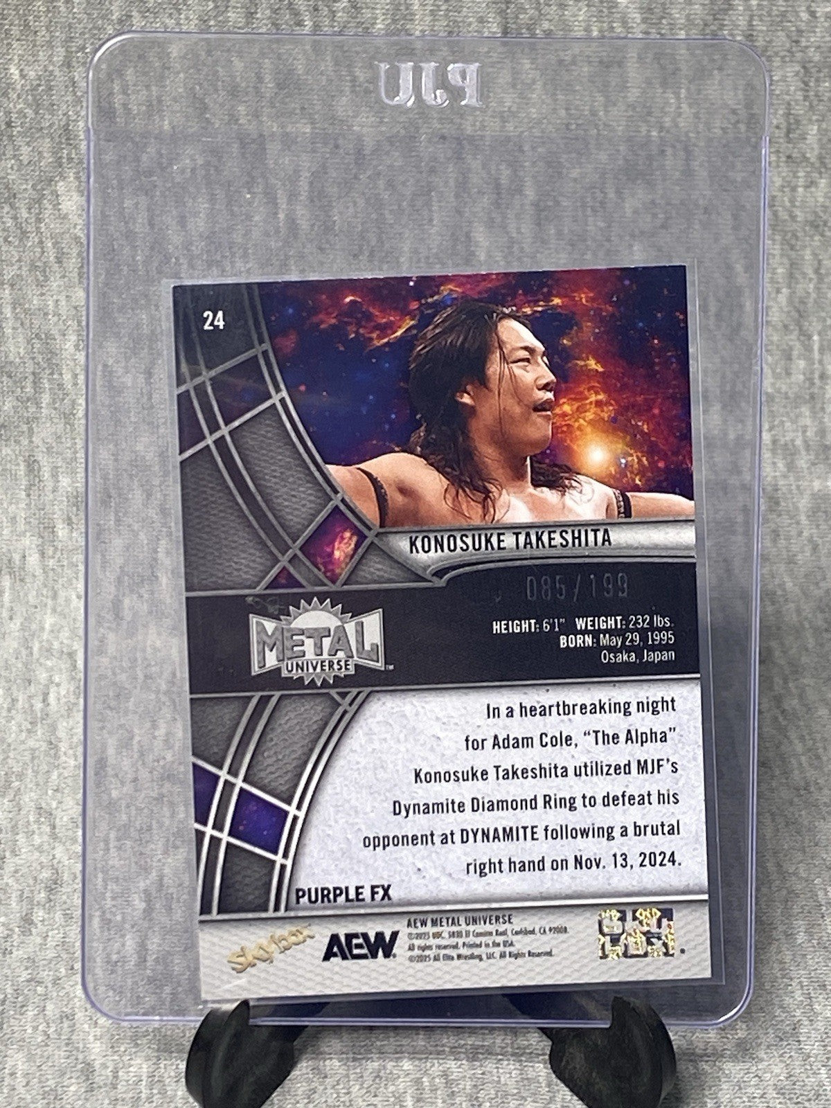 Konosuke Takeshita AEW 2025 Metal Universe Purple FX 085/199
