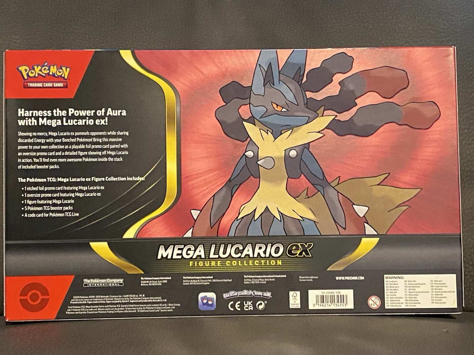*SEALED*Pokemon TCG Mega Lucario ex Premium Figure Collection Box