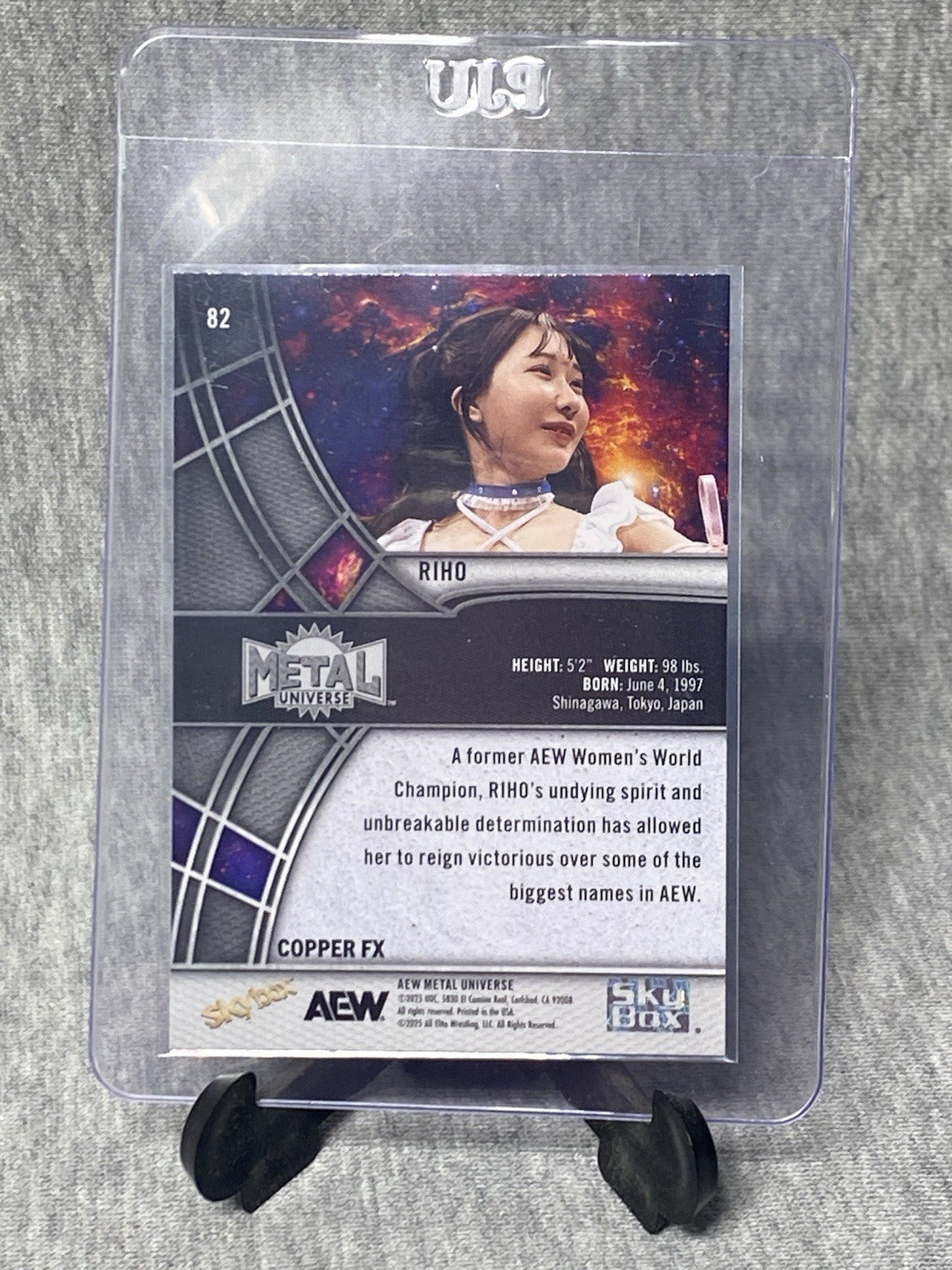 2025 SkyBox AEW Metal Universe Riho #82 Copper FX Parallel Wrestling