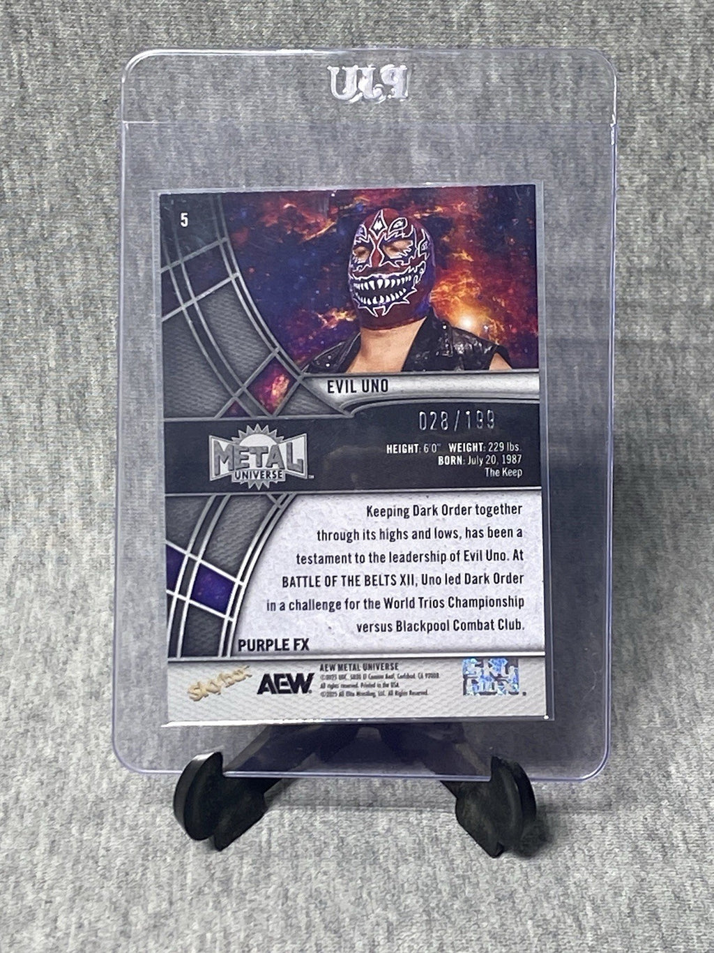 Evil Uno 2025 Purple Fx Numbe 028/199